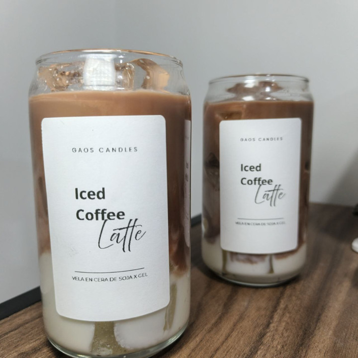 Iced coffee latte