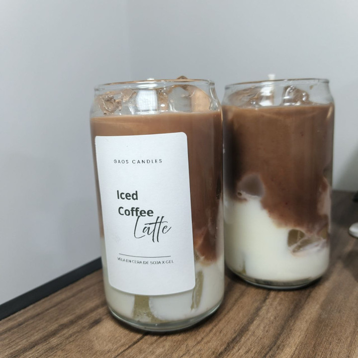 Iced coffee latte
